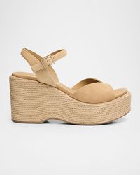 Pedro Garcia - 85Mm Doina Suede Platform Sandals - Lyst