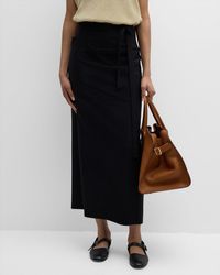 The Row - Millie Large Pocket Maxi Wrap Skirt - Lyst