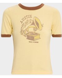 Rag & Bone - Short-Sleeve Austin Ringer Tee - Lyst