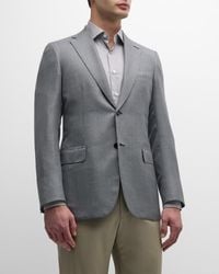 Brioni - Micro-Check Wool Sport Coat - Lyst
