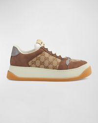 Gucci - Double Screener Canvas Low-Top Sneakers - Lyst