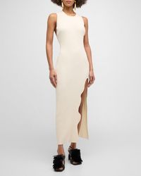 Ph5 - Hana Wavy Asymmetric Open-Back Midi Knit Dress - Lyst