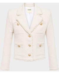 L'Agence - Sylvia Metallic Tweed Jacket - Lyst
