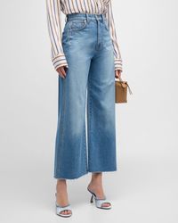 Veronica Beard - Taylor Cropped High Rise Wide-Leg Jeans - Lyst