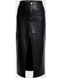 AS by DF - Imogen Recycled Leather Maxi Skirt - Lyst