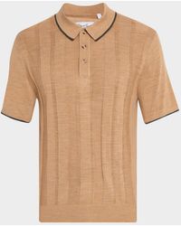 Robert Graham - Edvan Wool Knit Short-Sleeve Polo Sweater - Lyst