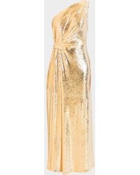 MILLY - Porsha One-Shoulder Sequin Maxi Dress - Lyst