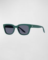 Barton Perreira - Stax Plastic Rectangle Sunglasses - Lyst