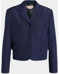 Marni - Short Techno Wool Jacket - Lyst