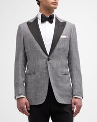 Kiton - Check Cashmere-Wool Dinner Jacket - Lyst