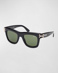 Emilio Pucci - Logo Acetate Square Sunglasses - Lyst