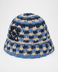 Loewe - X Paula & Apos;S Ibiza & Apos;S Anagram Knit Bucket Hat - Lyst
