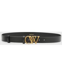 Initiales Leather Belt, 42% OFF