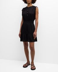 Rails - Samina Linen Mini Dress - Lyst