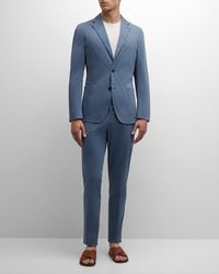 Boglioli - Solid Cotton-Silk Suit - Lyst