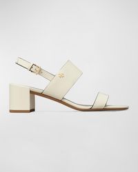 Tory Burch - Leather Dual-band Slingback Sandals - Lyst