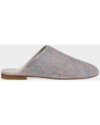 Stuart Weitzman - Talia Shine Suede Mules - Lyst