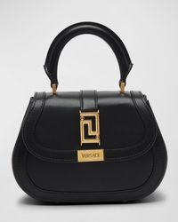 Versace - Greca Goddess Mini Calfskin Top-handle Bag - Lyst