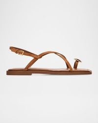 Rag & Bone - Remi Suede Toe-Ring Flat Sandals - Lyst