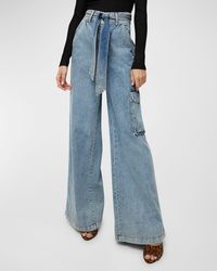 Veronica Beard - Belisa High-Rise Cargo Jeans - Lyst