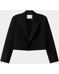 A.L.C. - Cass Cropped Peak-Lapel Jacket - Lyst