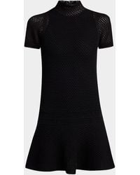 Tom Ford - Crochet Knit Fit-&-Flare Mini Dress - Lyst