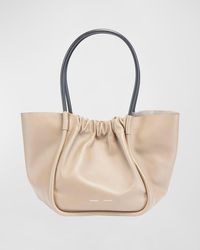 Proenza Schouler - Large Ruched Smooth Leather Tote Bag - Lyst