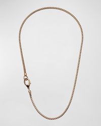 Marco Dal Maso - Mesh Rose Plated Necklace, 24"L - Lyst