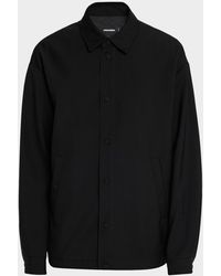 DSquared² - Apos;S Logo-Embroidered Wool-Blend Coach Jacket - Lyst
