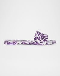 Dolce & Gabbana - Maiolica Cut-Out Dg Rubber Sandals - Lyst