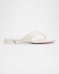 Christian Louboutin - Sweet Jane Leather Sole Thong Sandals - Lyst