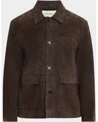 FRAME - Apos;S Suede Chore Coat - Lyst