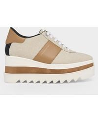 Stella McCartney - 80Mm Sneak-Elyse Canvas Platform Sneakers - Lyst