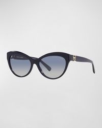 Lauren by Ralph Lauren - Rl Monogram Gradient Acetate Cat-eye Sunglasses - Lyst