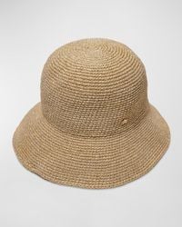 Lele Sadoughi - Metallic Raffia Large Brim Hat - Lyst