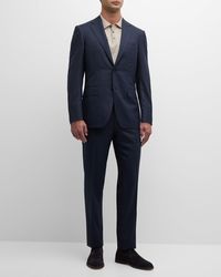 Canali - Tonal Check Wool Suit - Lyst