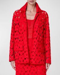 Akris - Tommi Anemones Embroidered Oversize Jacket - Lyst