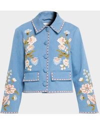 Veronica Beard - Vikaria Embroidered Jacket - Lyst
