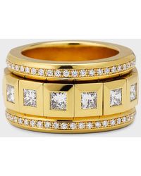 Tamara Comolli - Curriculum Vitae 18k Yellow Gold Pave Ring, Size 8.5 - Lyst
