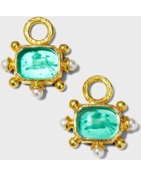 Elizabeth Locke - Venetian Glass Intaglio Chimera Earring Charms - Lyst