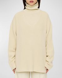 JOSEPH - Cashmere Ribbed Oversized Sweater - Lyst