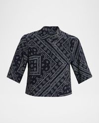Veronica Beard - Leandra Bandana-Print Top - Lyst
