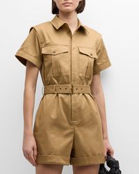 FRAME - Utility Short Jumpsuit - Lyst