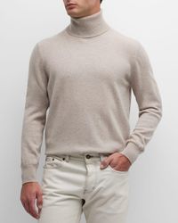 Neiman Marcus - Cashmere Turtleneck Sweater - Lyst