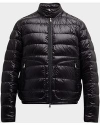 Moncler - Acorus Nylon Puffer Moto Jacket - Lyst