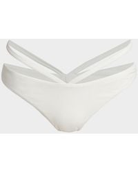 Jonathan Simkhai - Emmalynn Solid Strappy Bikini Bottoms - Lyst