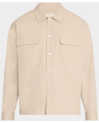 FRAME - Cotton Double-Pocket Overshirt - Lyst