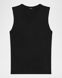 Theory - Regal Merino Wool Crewneck Shell Top - Lyst