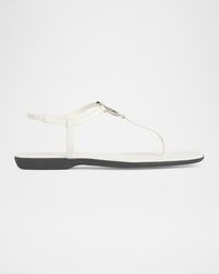 Gucci - Gg Ease Patent Leather Thong Sandals - Lyst