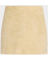 Arma - Melody A-Line Suede Mini Skirt - Lyst